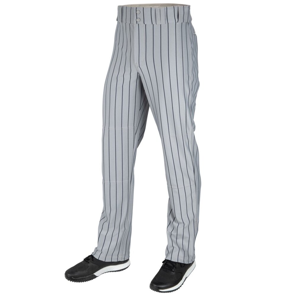 Men's Baseball Pants Gray Navy Blue Stripes Straight Leg S, Alleson  Athletic